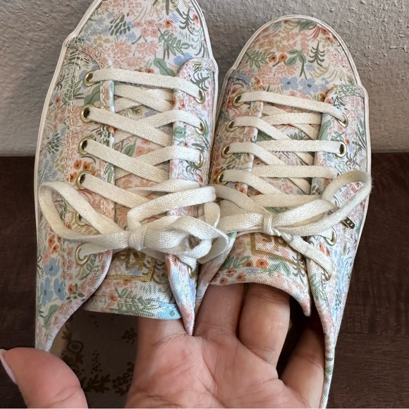 *SOLD* Keds x Rifle Paper Co. Kickstart Meadow Print Lace Up Sneaker Size 7.5 - Picture 4 of 15